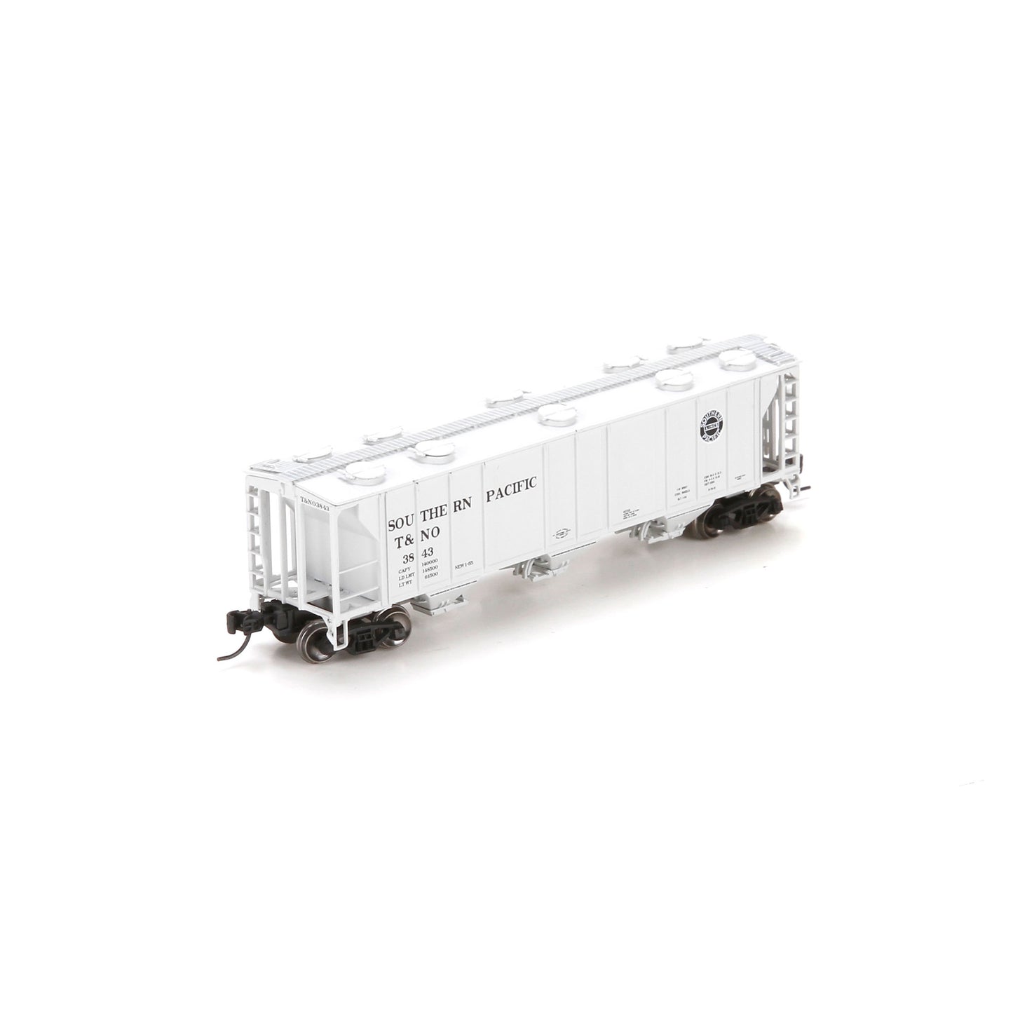 Athearn 23862 N Southern Pacific PS-2 2893 3-Bay Covered Hopper T&NO #3843