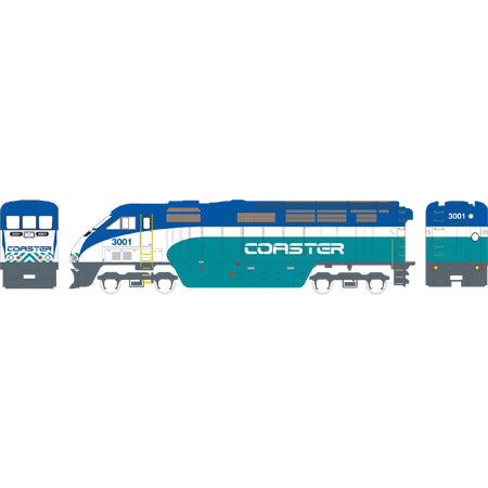 Athearn 26298 HO Coaster RTR F59PHI Diesel Locomotive #3002 – Trainz