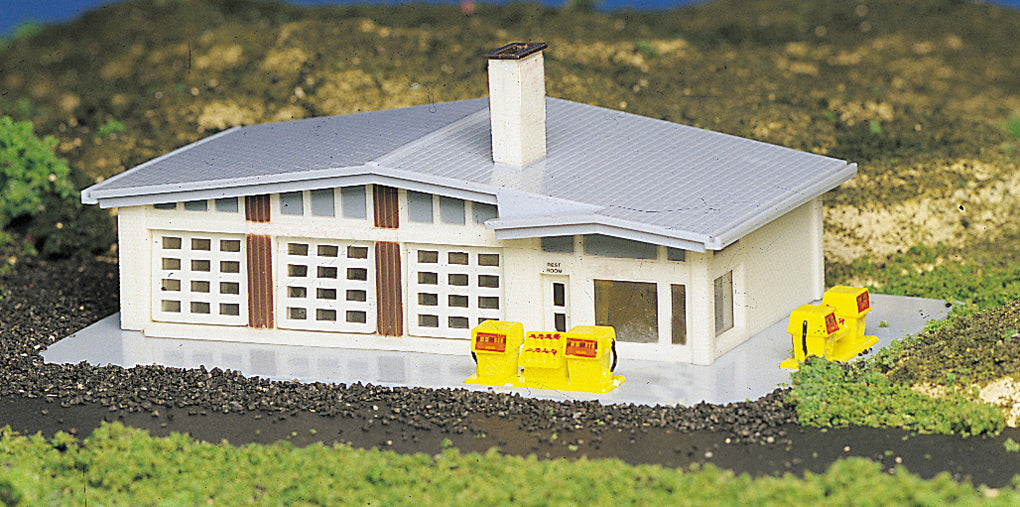 Bachmann 45904 N Plasticville Assembled Shell Gas Station – Trainz