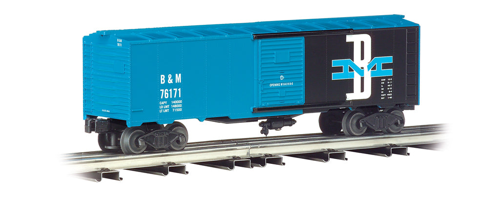 Williams 47051 O Boston & Maine 40' Steel 3-Rail Boxcar #76171