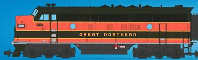 USA Trains 22362 G Great Northern F-3A Diesel Locomotive