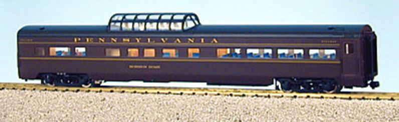 USA Trains R31026 G Pennsylvania Aluminum Vista Dome Passenger Car #1
