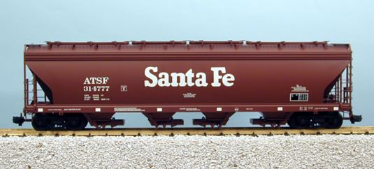 USA Trains R14102 G Atchison, Topeka and Santa Fe 4 Bay Center Flow Hopper