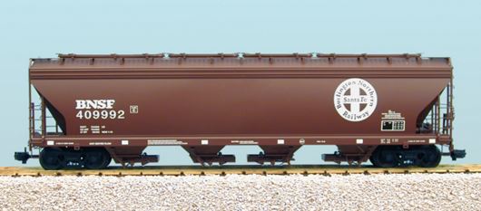 USA Trains R14103 G Burlington Northern Santa Fe 4 Bay Center Flow Hopper