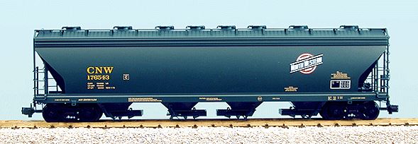 USA Trains R14112 G C&NW The Ultimate Series 4-Bay Center Flow Hopper #176343
