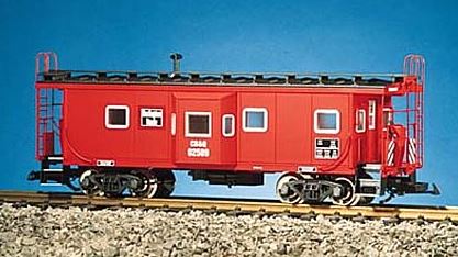 USA Trains 12054 G Burlington Route Bay Window Caboose - Metal Wheels