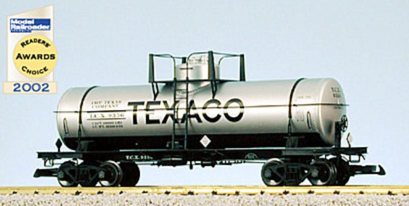 USA Trains 15122 G Texaco 10,000-Gallon Tank Car - Metal Wheels