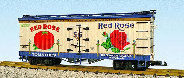 USA Trains R16333 G BN Red Rose Tomatoes The American Series Refrigerator Cars