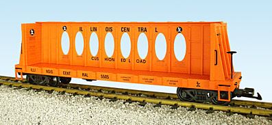 USA Trains 17409 G Illinois Central Centerbeam Flatcar Orange