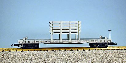 USA Trains 1815 G Atchison, Topeka & Santa Fe Rail & Tie Car (Metal Wheels)