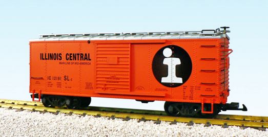 USA Trains 19089 G Illinois Central Steel Boxcar #12191 Orange