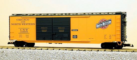 USA Trains 193122 G Chicago & North Western 50' Steel Double Door Boxcar #356680