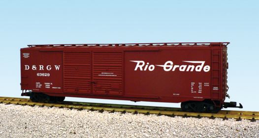 USA Trains 19325B G Denver & Rio Grande Western 50' Steel Boxcar #63629