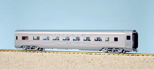 USA Trains R31001 G Santa Fe Aluminum Coach Car #1 - Metal Wheels