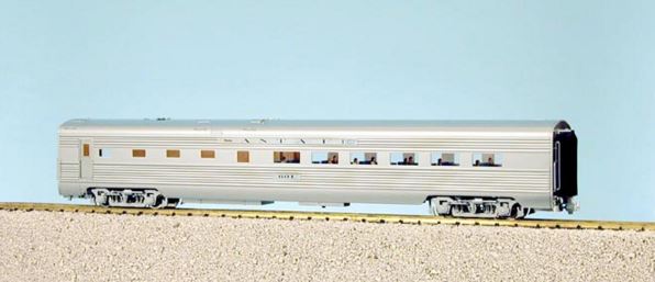 USA Trains R31003 G Gauge Santa Fe Aluminum Diner Car #601 (Metal Wheels)