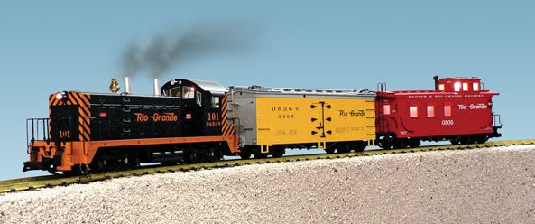 USA Trains R72300 G Denver & Rio Grande Western NW-2 Train Starter Set