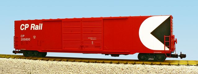 USA Trains 19415B G Canadian Pacific 60' Steel Boxcar #205600 Red