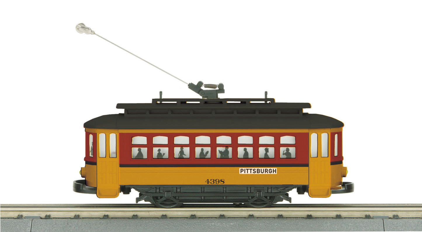MTH 30-5142 O Pittsburgh Bump-n-Go Trolley Electric Locomotive #4398