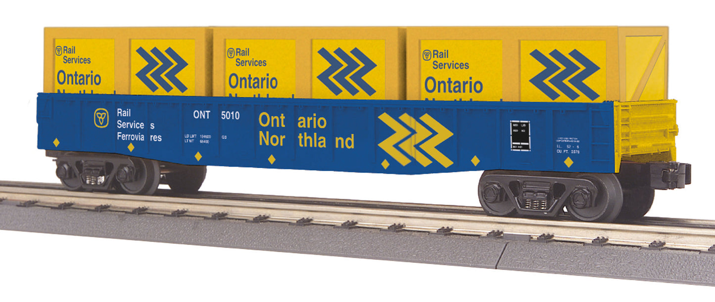 MTH 30-72154 O Ontario & Northland Gondola with Crate Load #5010