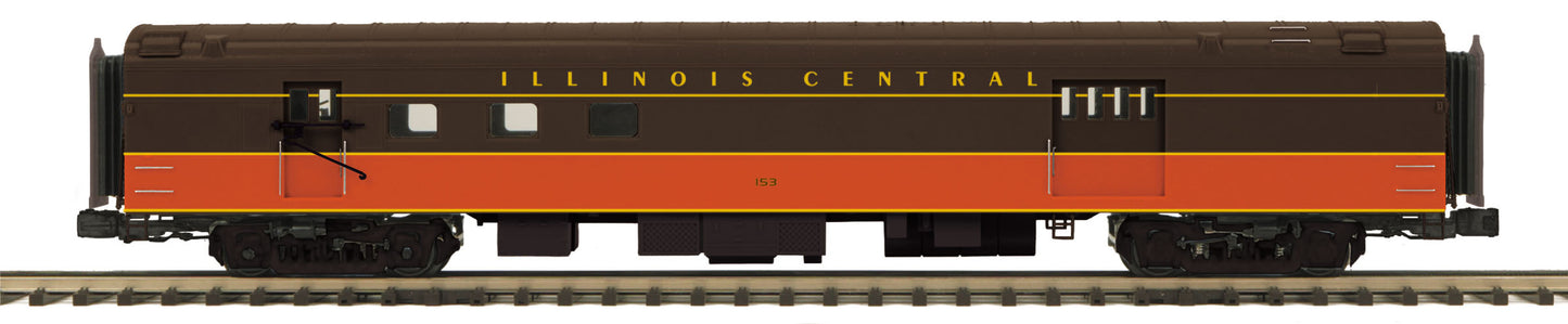 MTH 20-68255 O Illinois Central 70' ABS SS Railway Post Office 3-Rail Premier