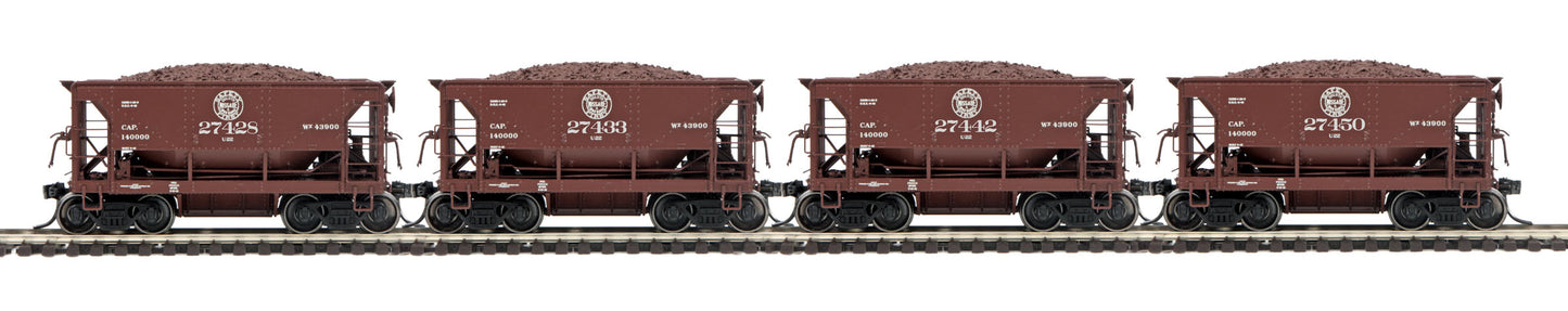 MTH 80-9008-9 HO Duluth Missabe & Iron Range 70-Ton CD Ore Car U22 #3