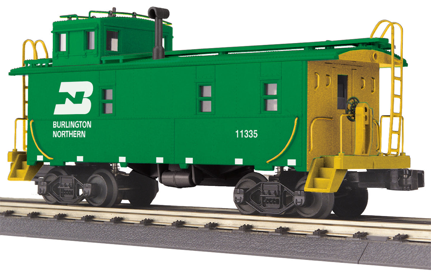 MTH 30-77281 O Burlington Northern Offset Steel Caboose Car #11335