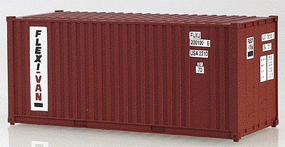 Walthers 1764 HO 20' Ribbed-Side Container - Assembled