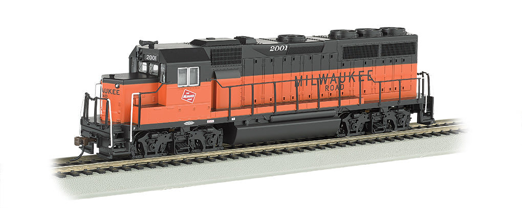 Bachmann 60308 HO Milwaukee Road EMD GP40 Diesel Locomotive DCC #2001