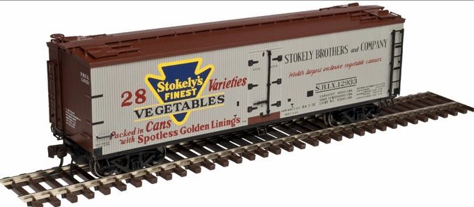 Atlas 20003308 HO Stokely's Vegetables 40' Wood Reefer Car #12933