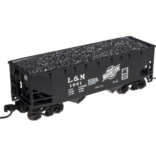 Atlas 50002157 N LM 2-Bay Offset-Side Hopper with Flat Ends & Load #1001
