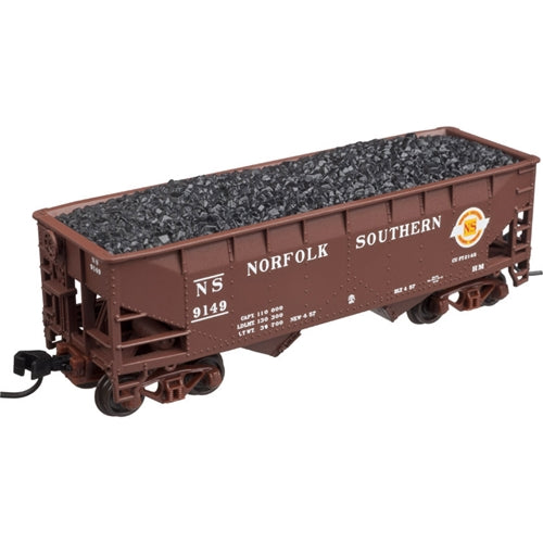 Atlas 50002164 N NS 2-Bay Offset-Side Hopper with Flat Ends & Load #9149