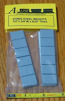 A-Line 13003 Flat Steel Freight Car Weight 1/2 x 3/4 x 5/32 Thick