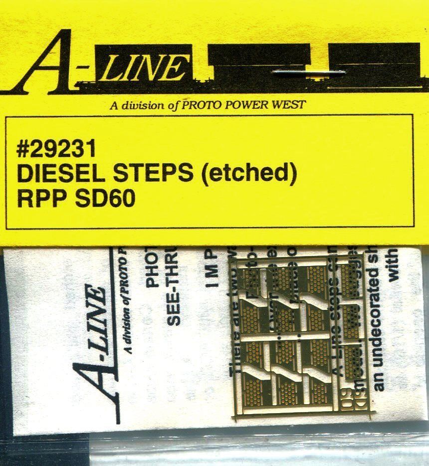 A-Line 29231 HO RPP SD60 Brass Diesel Steps