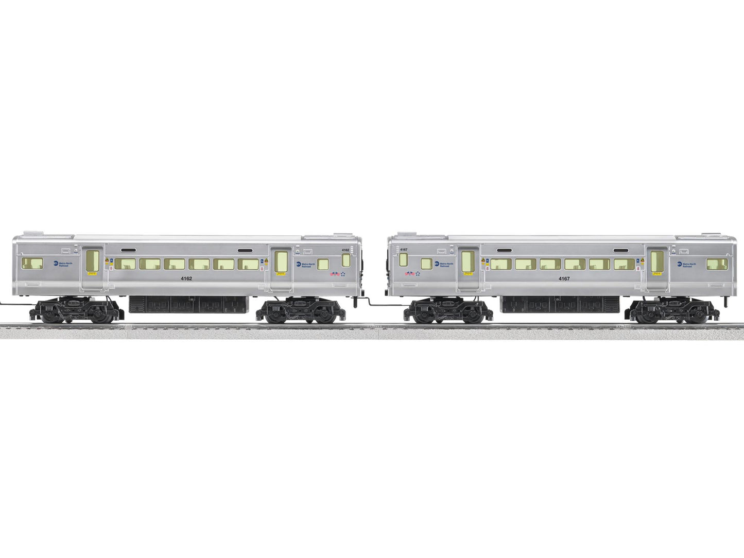 Lionel 6-82196 MTA Metro-North M7 Add-On Passenger Cars (Set of 2)