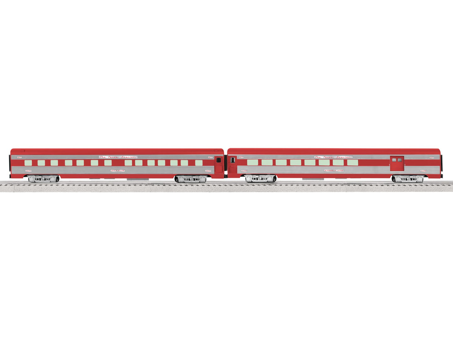 Lionel 6-82579 O Texas Special 21' Streamlined Passenger Car Set (2)