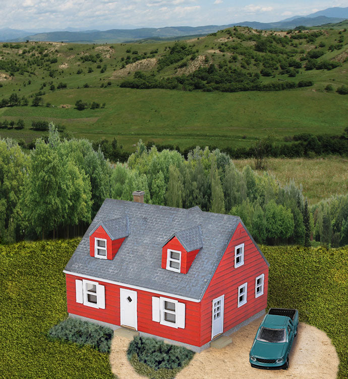 Walthers 933-3839 N Scale Cornerstone Cape Cod House Building Kit