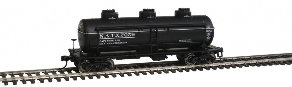 Walthers 910-1103 HO North American NATX 36' 3-Dome Tank Car RTR #7059