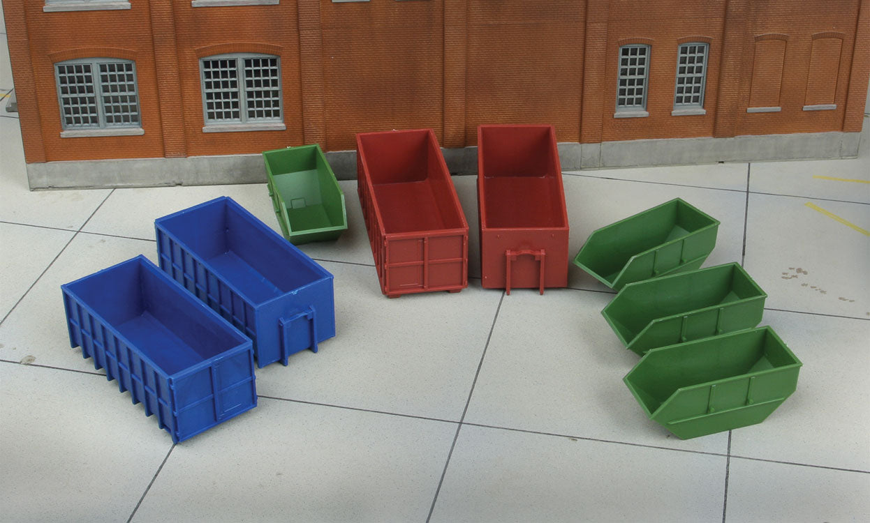 Walthers 949-4106 HO Industrial Dumpsters Kit (Set of 8)