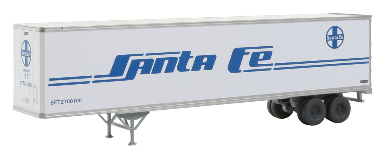Walthers 949-2205 HO Santa Fe 45' Stoughton Trailer Assembled (Pack of 2)
