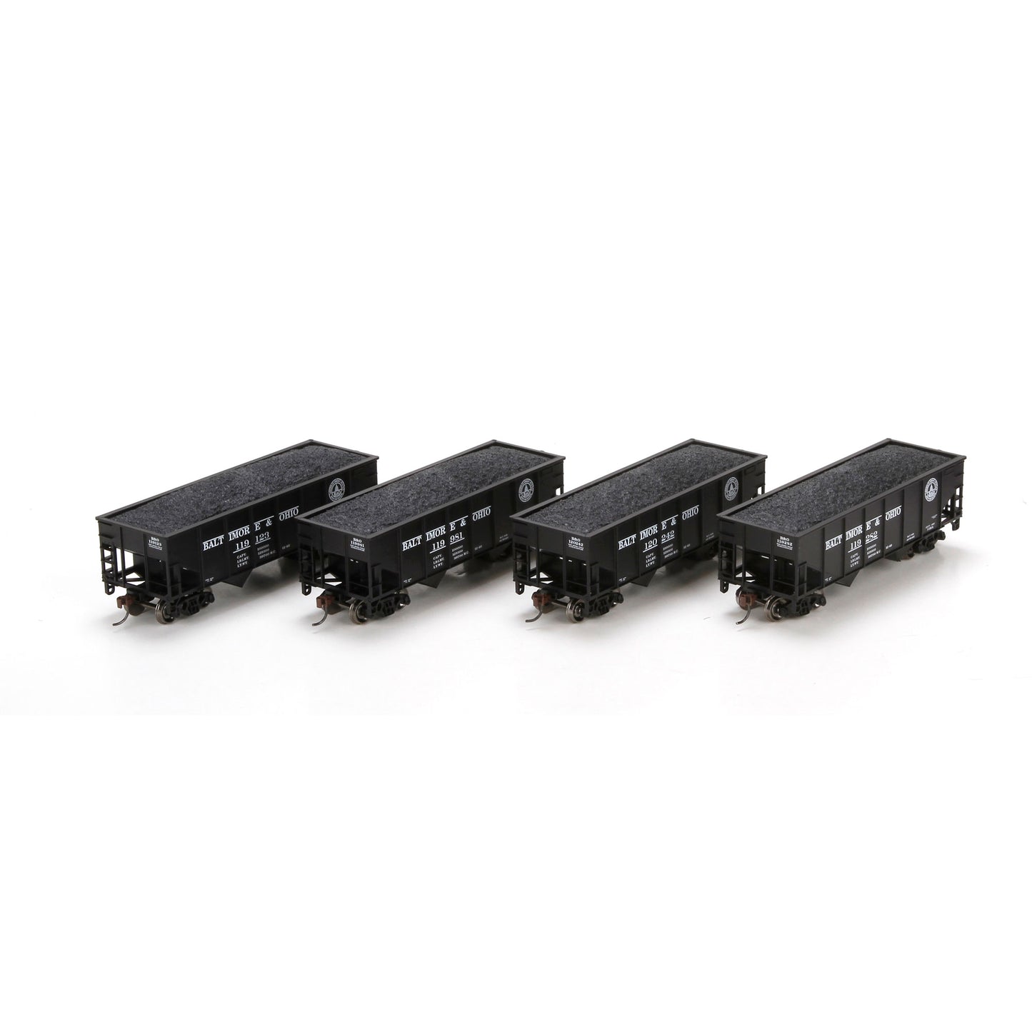 Athearn 79501 HO Baltimore and Ohio 34' Ribbed Hopper #1 (4)