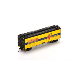 Athearn 86050 HO Needham 40' Steel Reefer Yellow #60514 Freight Car