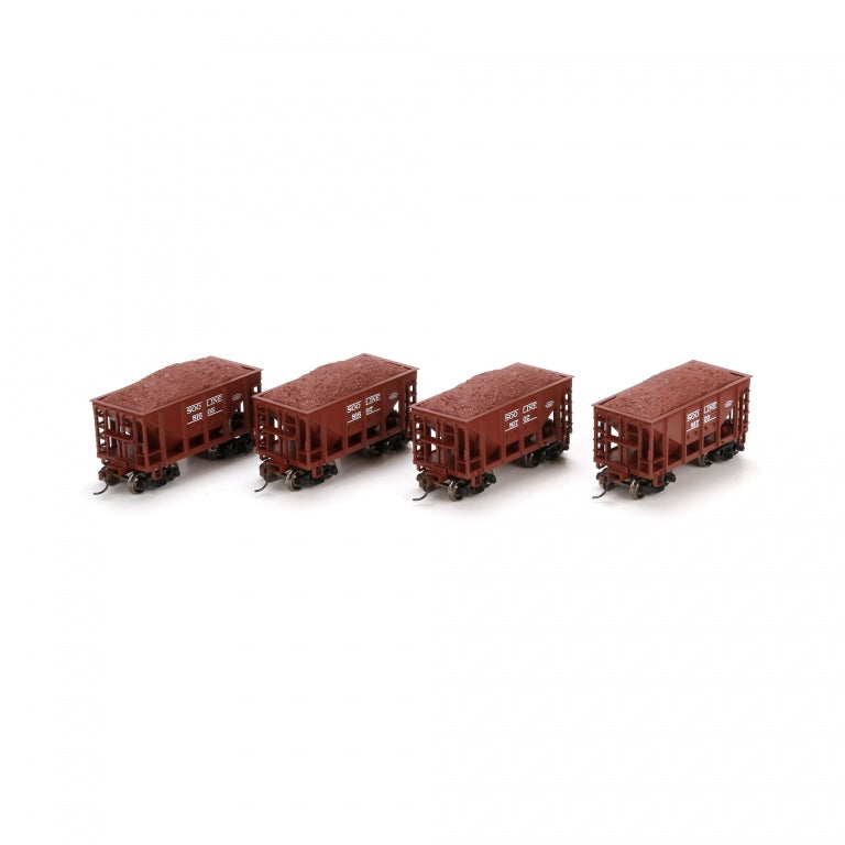 Athearn 87092 HO SOO 24' Ribbed Ore Car with Load #1 (Set of 4)