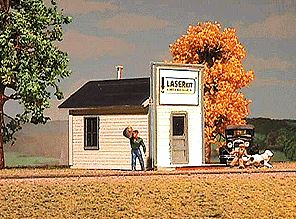 American Model Builders 799 HO Scale False-Front Store Laser Art Xpress Kit