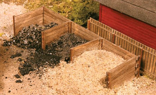 American Model Builders 333 HO Laser Art Material Real Wood Bins Kit (Pack of 2)