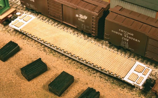 American Model Builders 200 HO GSC 60' Flatcar Deck Set Laser Art Kit