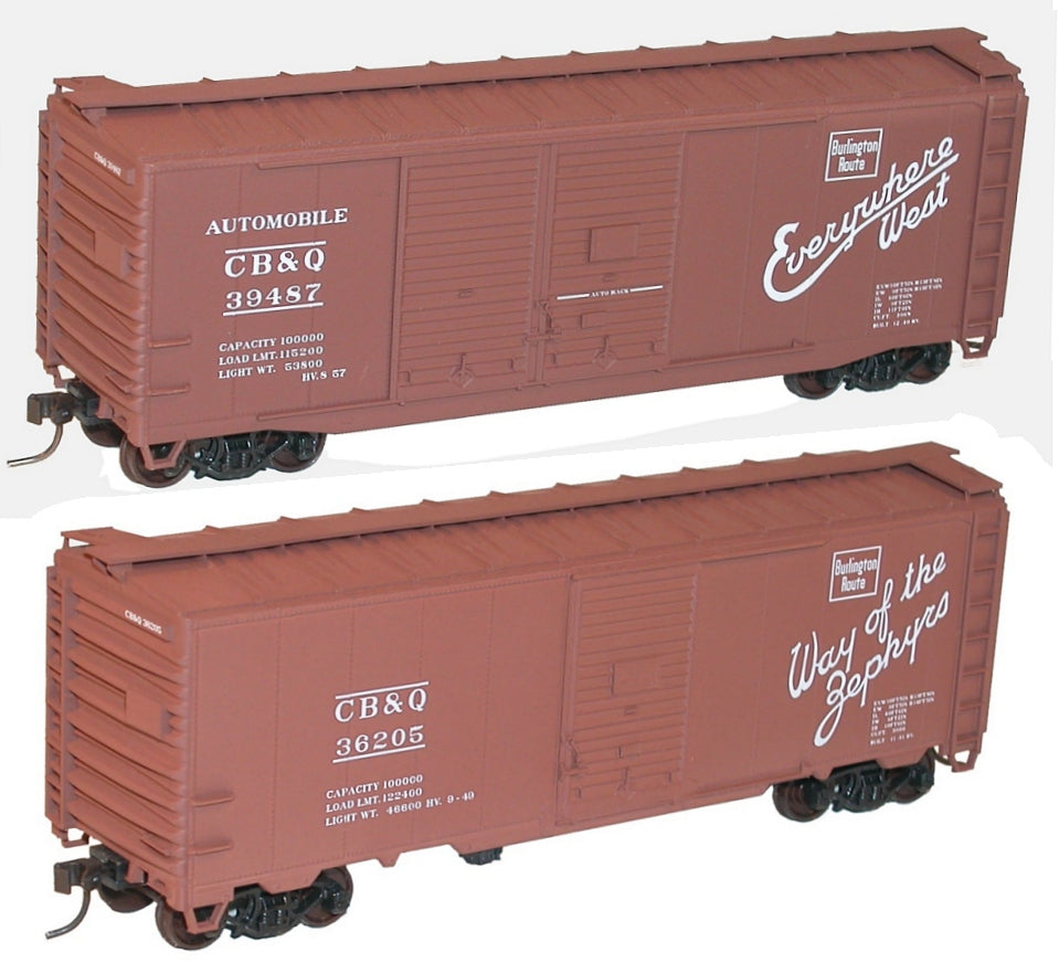 Accurail 1223 HO Chicago Burlington & Quincy 40' Steel Combo Door Box Car
