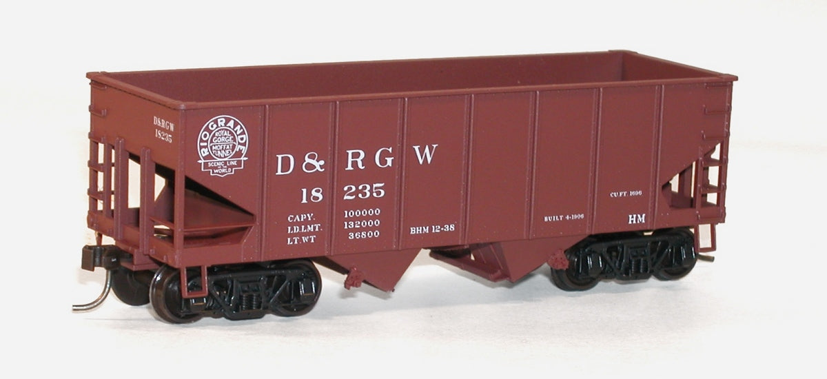 Accurail 2580 HO Denver and Rio Grande Western USRA 55-Ton Twin Hopper Kit