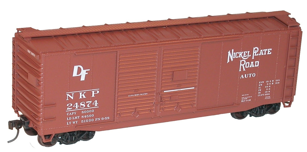 Accurail 3636 HO Nickel Plate Road 40' Double Door Steel Boxcar