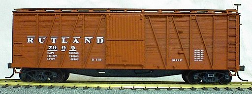 Accurail 4105 HO Rutland 40' Wood Outside-Braced & Wood Ends Boxcar