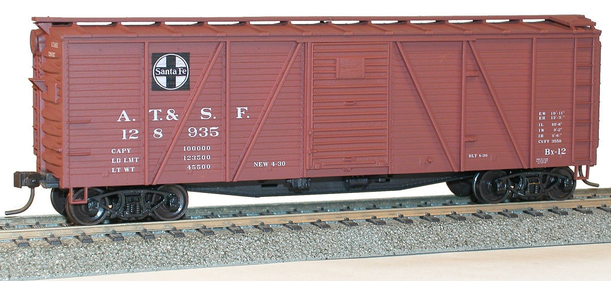 Accurail 71011 HO Santa Fe 6-Panel Outside Braced Boxcars #128935